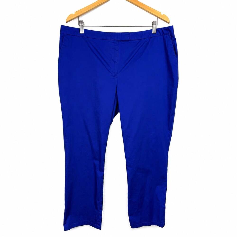 Jones New York Collection Cobalt Blue Stretch Classic Fit Sz 16 Pants Y2K